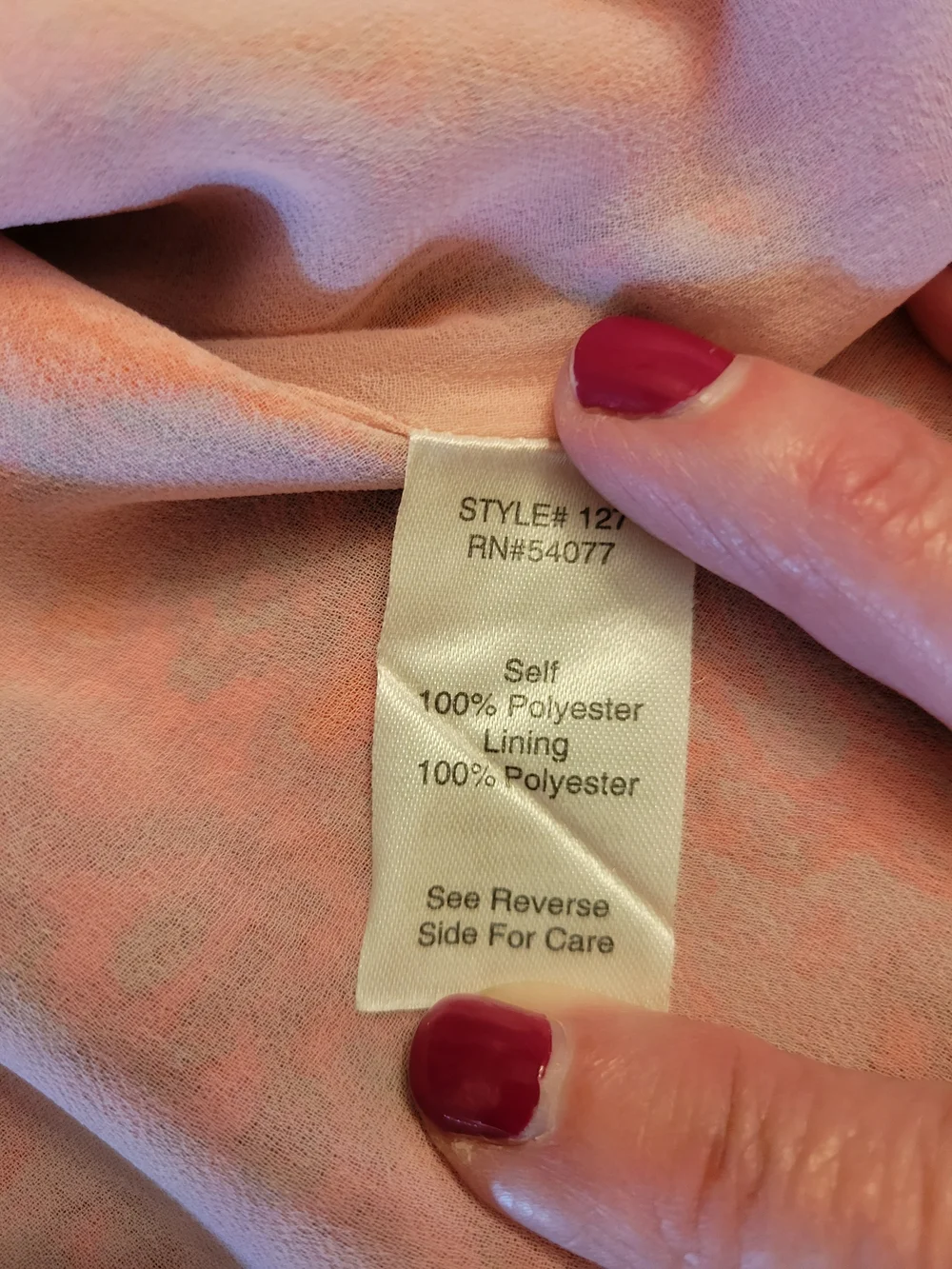 CAbi Pink & Orange Paisley Sleeveless Shell Top
